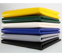 (5-6m de Large) bâche pour Camion/bâche PVC 720g/m² - Vendue au mètre - sans Oeillets (6m x 6m, Bleu RAL5002)