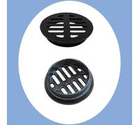 5 7.5 8.3 11cm Grilles De Drainage En Fonte Circulaire Drain De Sol Pour Exterieur Grille De Caniveau D'égout Pour Le Côté De La Maison(20cm-7.8in)