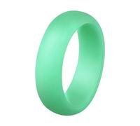 5,7 mm Bague en Silicone Bijoux pour Femmes Européens et Américains Couple Matchmaking Accessoires Sport Anneau Pailleté Anneau Anneaux Rideau de Douche Barre Carrée, D, Gel de silice, Aucune pierre