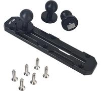 5.7"" Vehicle Rail Brackets with Drilling Base,for Vehicles,for Car/Truck/Kayak/Boat/Wall/Desk,3pcs 1"" Ball W/T-Bolt (YU03)