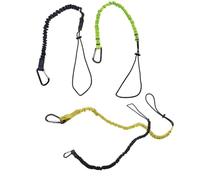 5/8/10 pièces lanière d'outil d'attache élastique de sécurité avec mousqueton crochet escalade travail Anti-chute corde aérien accessoires d'escalade pour Tournevis, Pinces(Yellow,5pcs)