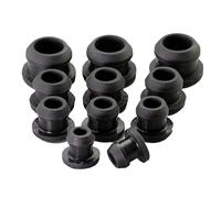 5/8/10 pièces noir conique Snap-on 2.5mm-50.6mm en caoutchouc de Silicone T-Type bouchon obturateur embouts Tube Inserts bonde preuve haute température(A 32.6mm)