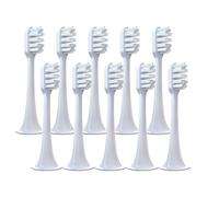 5/8/10 têtes de brosse à dents rechange, compatibles avec les brosses électriques soniques Xiaomi T300 et T500 (embouts souples)(10 white soft)