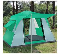 5-8 Personnes de Camping Tente Pop-up Tente avec Porte à Double Porte zippée Sac de Transport Une Tente de Famille instantanée pour randonnée en Plein air Camping Beach Garden Hello