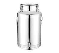 5/9/14 Litres Seau En Acier Inoxydable - Bidon À Lait En Acier Inoxydable Avec Robinet, Pichet Avec Couvercle Scellé, Récipient Liquide Polyvalent Pour Le Lait, Le Vin, L'huile, L'eau Et Le Thé
