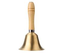 5,9 pouces de la main, manche en bois pour dîner Call Bell 8cm Hand multi-fonction en bois avec un super fort pour l'école de mariage de mariage