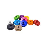 5 à 10 écrous à oreilles colorés en aluminium à petit pas, M3 M4 M5 M6 M8, à serrage manuel(Blue,M8 5pcs)