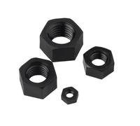 5 À 100 Écrous Hexagonaux En Nylon Noir Métriques M2, ., M3, M4, M5, M6, M8, M10 Et M12, Conformes La Norme DIN 934, for Boulons Vis(M2-100pcs)