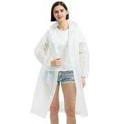 5 à 20 imperméables EVA d'extérieur Non jetables, Une pièce, Portables, épais, for Voyage pour Festival Vélo Randonée(White,20PCS)