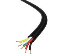 5 Adriges Black 10 MetreCable Automotive 0.5 mm² Multi-Stranded Trailer Cable 12v 24v 48v Vehicle Cable for Camping Caravan Truck Industry