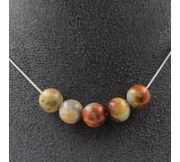 5 agate Crazy Lace collier de perles 8 mm