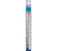 Prym – Aiguilles à tricoter 2 pointes 20 cm – 3,50 mm – Gris perle