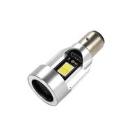 5 "ampoule de phare de moto pour moto Bleu/rouge Angel Eye H4 LED moto phare Ba20d HS1 H6 Scooter moto phare ampoule DRL accessoires DC 12-80V (Color : Blue-BA20D)