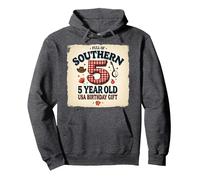 5 and Full of Southern Charm Cadeau d'anniversaire USA Sweat à Capuche, Unisexe pour Adultes, Chiné Foncé, XXL