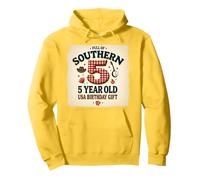 5 and Full of Southern Charm Cadeau d'anniversaire USA Sweat à Capuche, Unisexe pour Adultes, Citron, XL