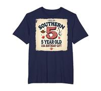 5 and Full of Southern Charm Cadeau d'anniversaire USA T-Shirt, Homme Grandes Tailles, Bleu Marine, 2X Tall