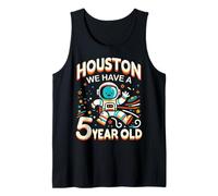 5. Anniversaire Houston We Have A 5 Year Old Astronaute Space Débardeur