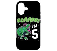 5. Anniversaire Roaarr J'Ai 5 Ans, Anniversaire d'un Dinosaure Coque pour iPhone 17