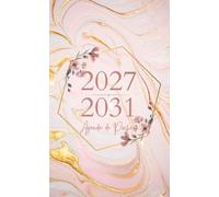 5 Ans Agenda de Poche 2027-2031: Planificateur mensuel 60 mois, du Janvier 2027 à Décembre 2031, Format Compact 10,8 x 17 cm Avec Jours Fériés