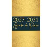 5 Ans Agenda de Poche 2027-2031: Planificateur mensuel 60 mois, du Janvier 2027 à Décembre 2031, Format Compact 10,8 x 17 cm Avec Jours Fériés