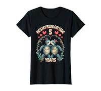 5 Ans Anniversaire de Couple Tortues de mer He's My Ride Or Tide T-Shirt