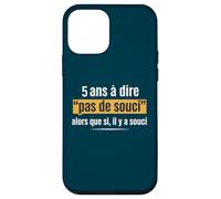 5 Ans De Service Anniversaire Travail 5 Ans Employe Humour Coque pour iPhone 12 Mini