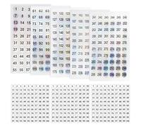 5 autocollants numériques, 3 étiquettes numérotées rondes, étiquettes numériques, autocollants laser, autocollants numériques autocollants