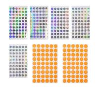 5 Autocollants Numérotés De 1 À 300 - 216 Étiquettes Rondes Laser Pour Marquage Et Décoration