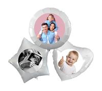 5 Ballons coeur hélium à personnaliser | personnalisables avec photo ou logo | Prix dégressifs à partir de 2 exemplaires pour vos fêtes de mariages, anniversaires, naissances, Bienvenue