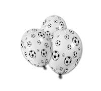 5 Ballons en latex Ballons de foot 30 cm - Blanc - Taille Unique