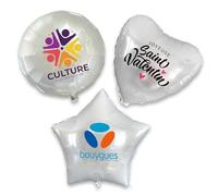 5 Ballons Rond hélium à personnaliser | personnalisables avec photo ou logo | Prix dégressifs à partir de 2 exemplaires pour vos fêtes de mariages, anniversaires, naissances, Bienvenue