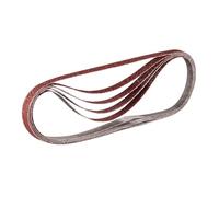 Bandes abrasives 9x533mm rouge pour bois métal grain 100 (5pcs) - MAKITA P-43284