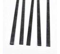 5 bandes de fibre de carbone 5 mm x 1 mm x 200 mm - Barres légères et plates for projets de bricolage, modélisme et avions télécommandés