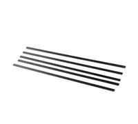 5 bandes de fibre de carbone - Tiges légères de 400 mm for avions télécommandés, équipements sportifs et projets de bricolage(1x4x400mm)