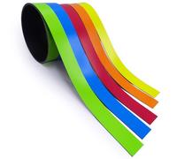 5 bandes magnétiques de couleurs assorties I Bande magnétique de 2cm x 1m à marquer sur les tableaux blancs Tablettes de rangement Calendrier I étiquettes magnétiques I mag211