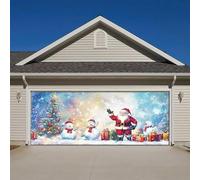 5 Bannière de garage de NoëlFaites une déclaration festive ce Noël avec notre bannière de garage parfaite pour célébrer la saison des fêtes ! (188,97 x 82,67 pouces) (C, A)