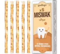 5 Bâtons de Siwak سواك MODOGO - Miswak - Brosse à Dents Ecologique - 100% Naturel et Biodégradable - Hygiène Zéro-Déchets - Vegan