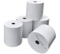 5 bobine thermique pour caisse enregistreuse ticket caisse recharge standard rouleau 80x80 mandrin 12mm papier thermique 50g adapté caisses enregistreuses imprimante thermique balance thermique