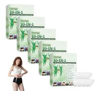 5 Boîtes Moringa Patchs Minceurs 10 en 1, Patch Nano Microneedle Minceur avec Berbérine & NAD+, Ingrédients Naturels, Raffermir Peau, Facile à Appliquer, Idéal pour Homme et Femme (5 Boîtes)