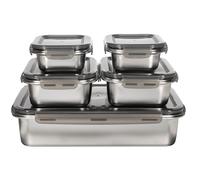 5 boîtes rectangulaires inox Laguiole Cuisson
