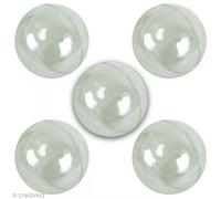 5 Boules Plastique Cristal sécable 5 cm