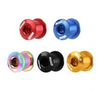 5 boulons doubles en alliage d'aluminium 7075, longueur du boulon de 9 à 5 mm, longueur de l'écrou de 8 à 5 mm, finition anodisée pour un look superbe (bleu)