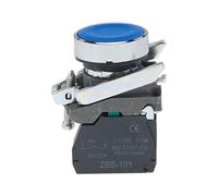 5 boutons poussoirs XB4-ba31 XB4-ba42 XB4-ba11 XB4-ba21 XB4-ba51 XB4-ba61, sans voyant(Blue,1NC)