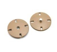 5 boutons pression en métal doré de 10 à 25 mm pour couture de manteau,Brun,25 mm