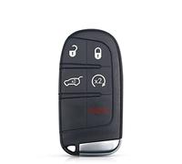 5 Boutons télécommande Voiture clé Coque Housse Fob Remplacement Accessoire pour Dodge Chargeur pour Jeep Grand Cherokee 2013 2014 2015