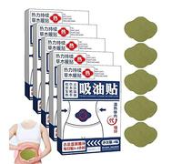 5 Box Wormwood Lazy People Oil Absorbing Patch,Natural Wormwood Oil Absorbing Patch Moxibustion Sticker