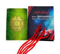 5 bracelets en corde rouge Kabbalah bénis à Jérusalem avec amulette du sceau de santé du roi Salomon