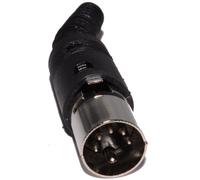 5 Broches DIN Mâle Soudure Bouchon Borne & Strain Relief pour MIDI Câbles