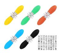 5 Brochettes pour Épis de Maïs, avec Autocollants - Broche Barbecue,Support pour Épis de Maïs, Brochettes pour Barbe à Papa | Convient pour Les Enfants ou Les Fêtes