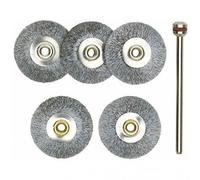 5 Brosses En D'Acier Inoxydable Ø 22 MM PROXXON Code 28956